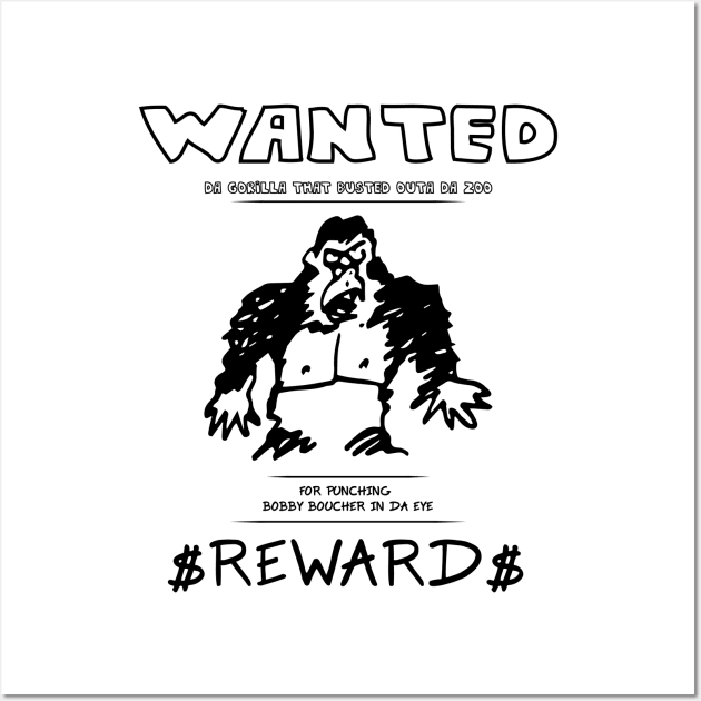 Wanted Gorilla - The Waterboy - Light Wall Art by straightupdzign